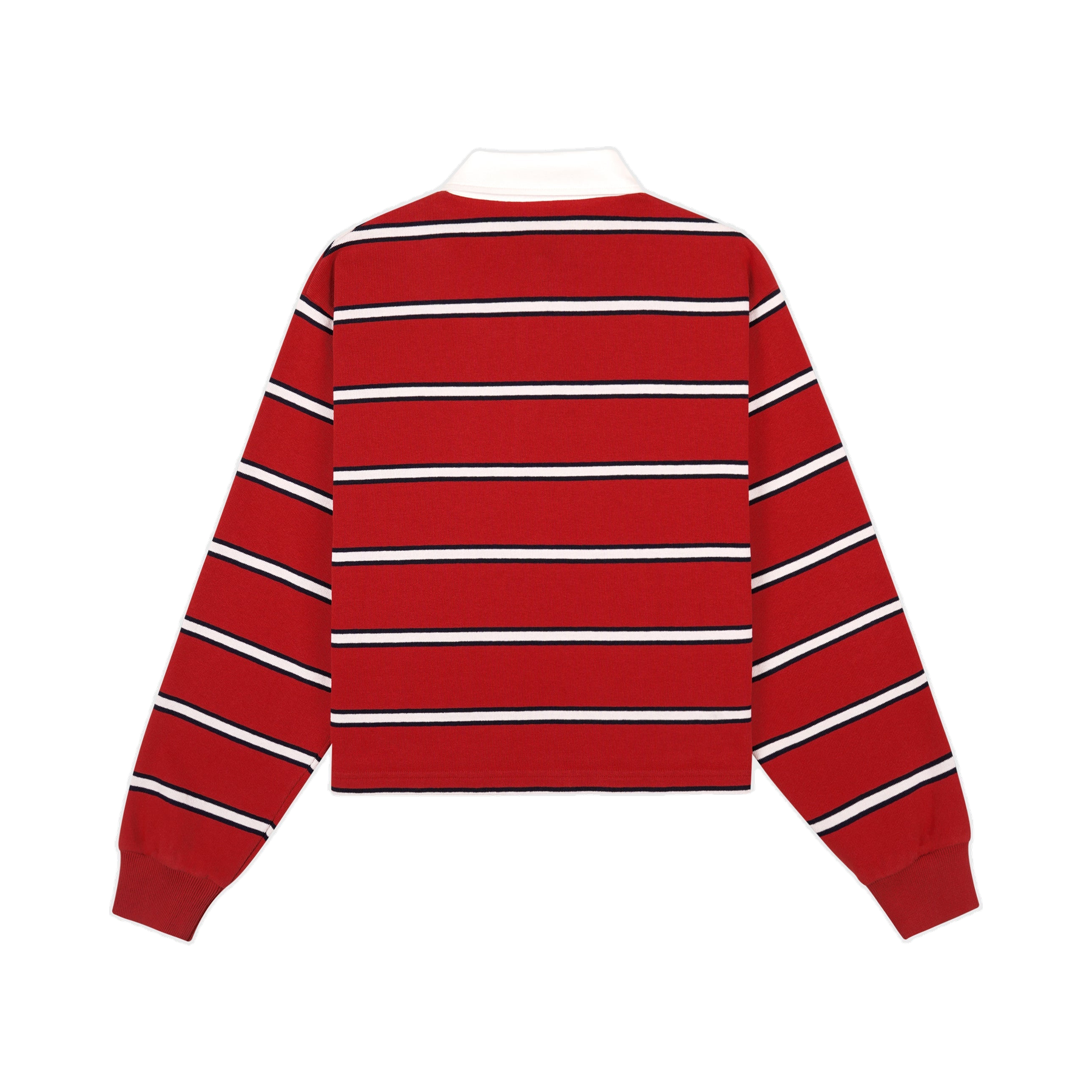 S&R Nautical Rugby Polo - Ruby/Navy/White