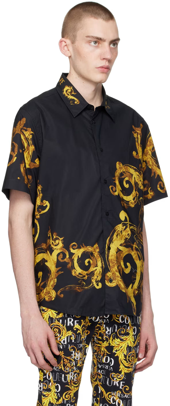 Black Watercolor Couture Shirt