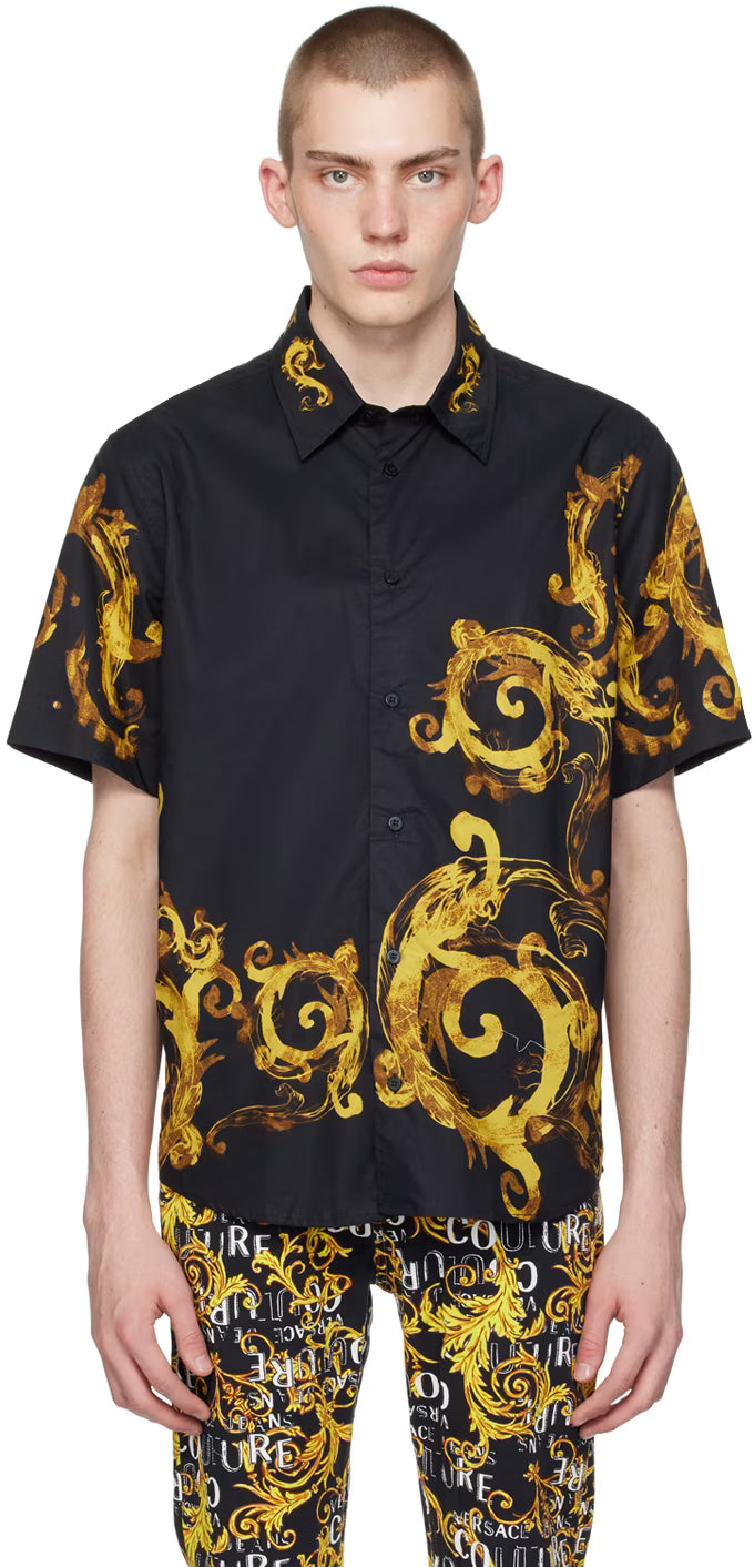 Black Watercolor Couture Shirt