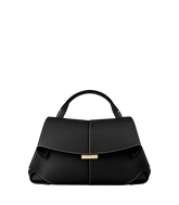 Mokki Mini Edition Textured Black with Ecru Stitching