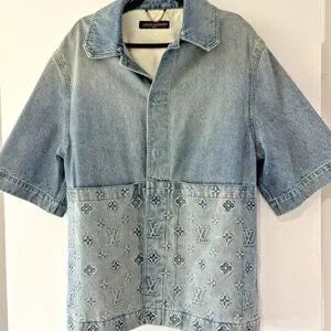 Short-Sleeved Denim Workwear Shirt