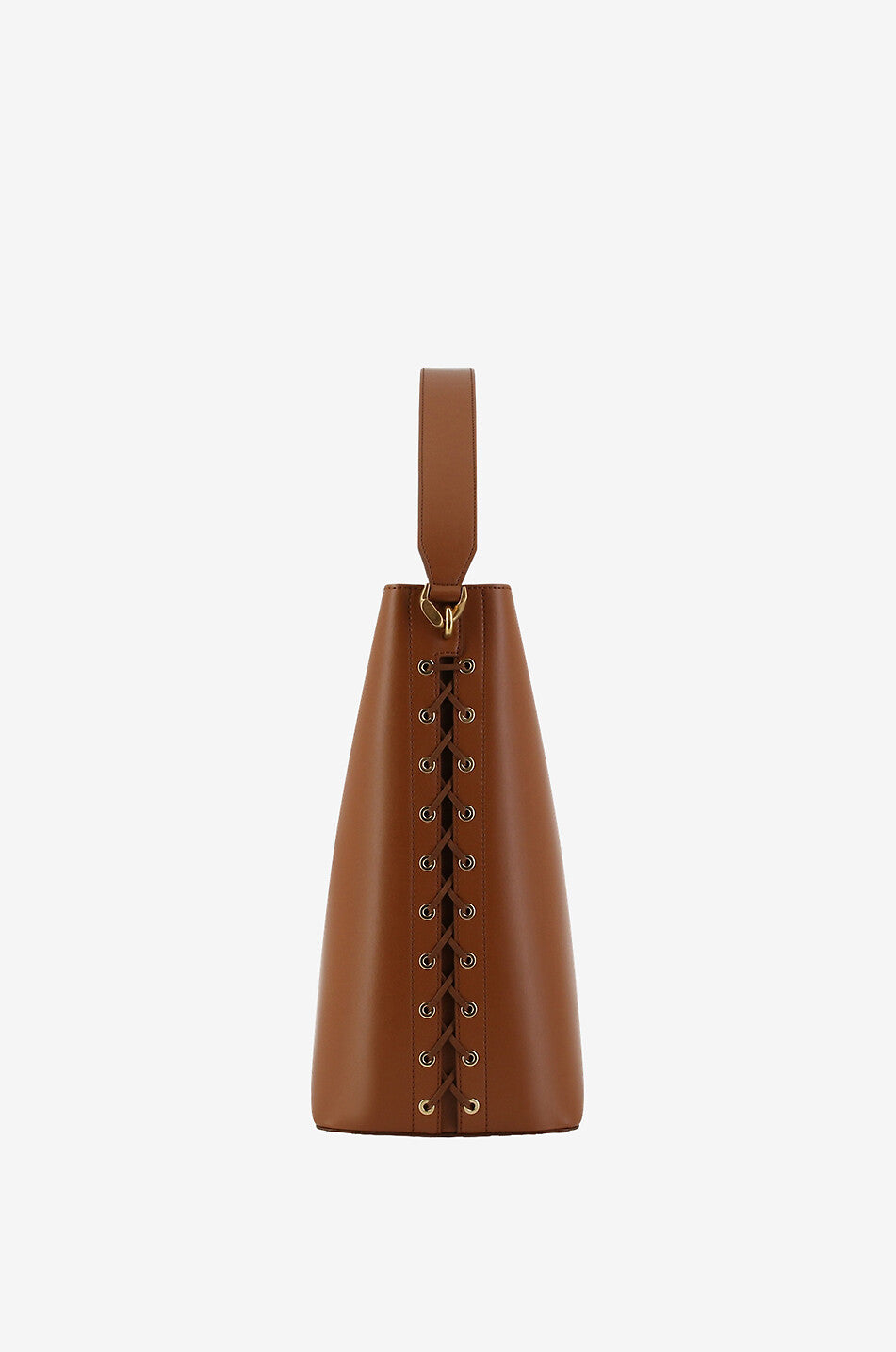 Stella McCartney Frayme laced smooth faux leather tote bag