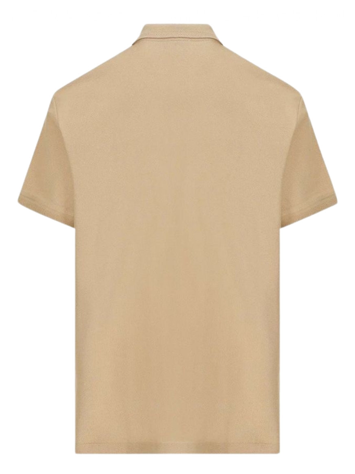 Burberry Branded Eddie Circle Logo Polo Shirt in Beige