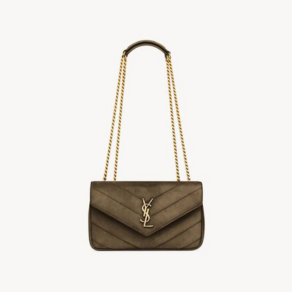Saint Lauren LOULOU small in MATELASSÉ suede