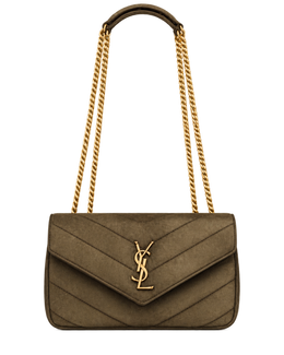 Saint Lauren LOULOU small in MATELASSÉ suede