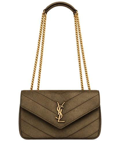 Saint Lauren LOULOU small in MATELASSÉ suede