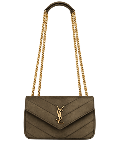 Saint Lauren LOULOU small in MATELASSÉ suede