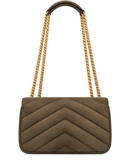 Saint Lauren LOULOU small in MATELASSÉ suede