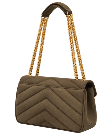 Saint Lauren LOULOU small in MATELASSÉ suede