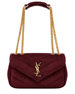 Saint Lauren Maroon Loulou Quilted Leather Shoulder Bag (Copy)