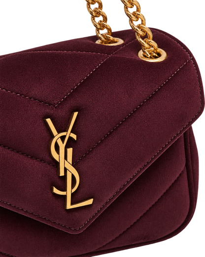Saint Lauren Maroon Loulou Quilted Leather Shoulder Bag (Copy)