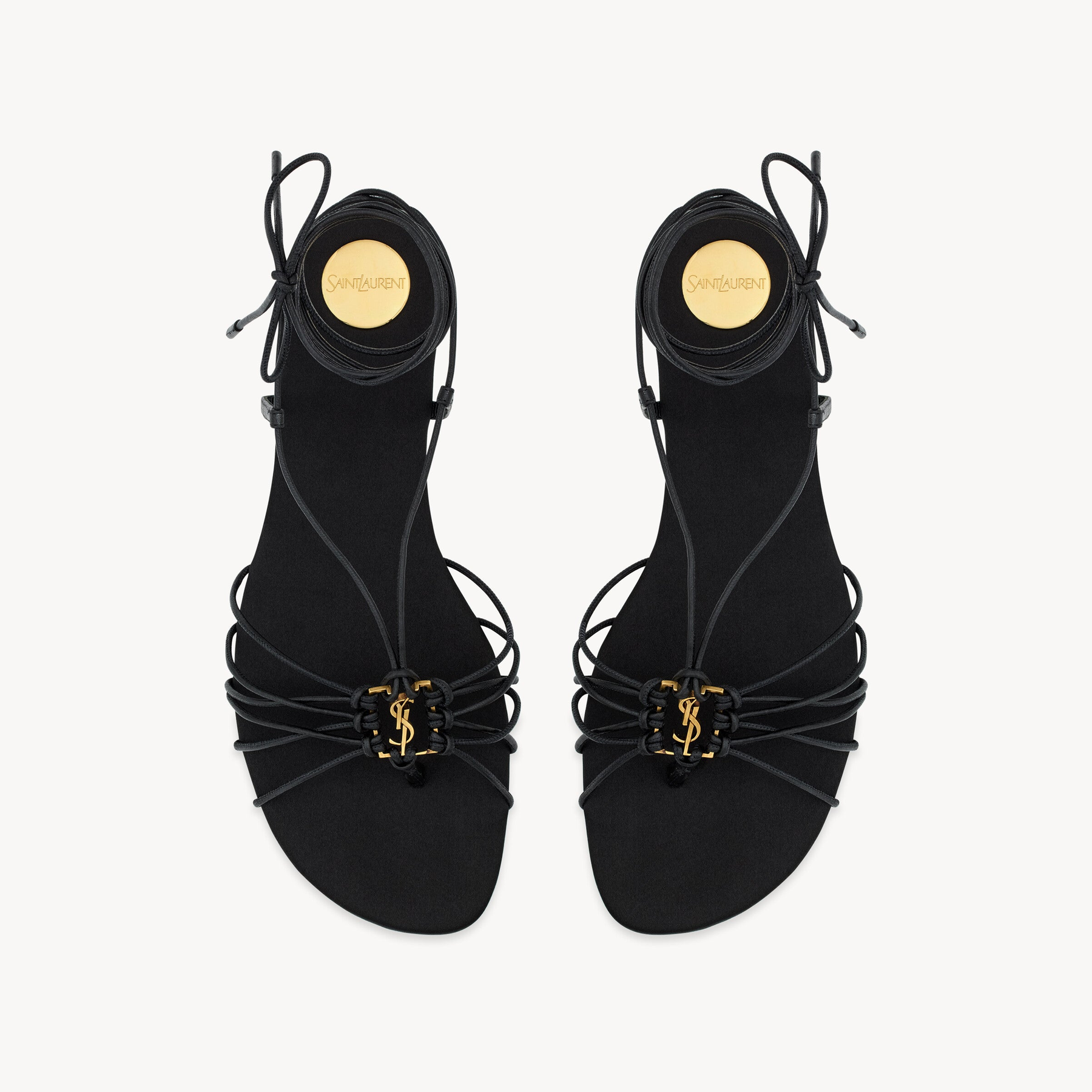 Saint Laurent BABYLONE sandals in smooth leather