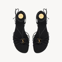 Saint Laurent BABYLONE sandals in smooth leather
