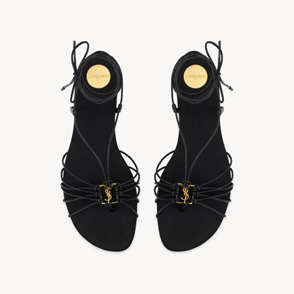 Saint Laurent BABYLONE sandals in smooth leather