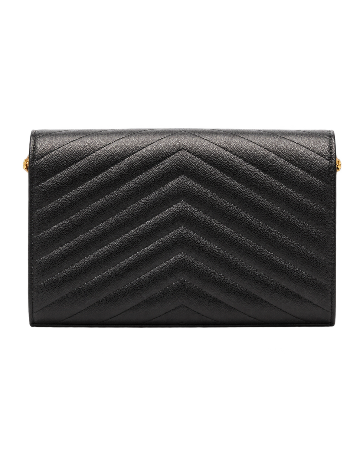 Saint Laurent Beige Quilted Leather chain on Wallet