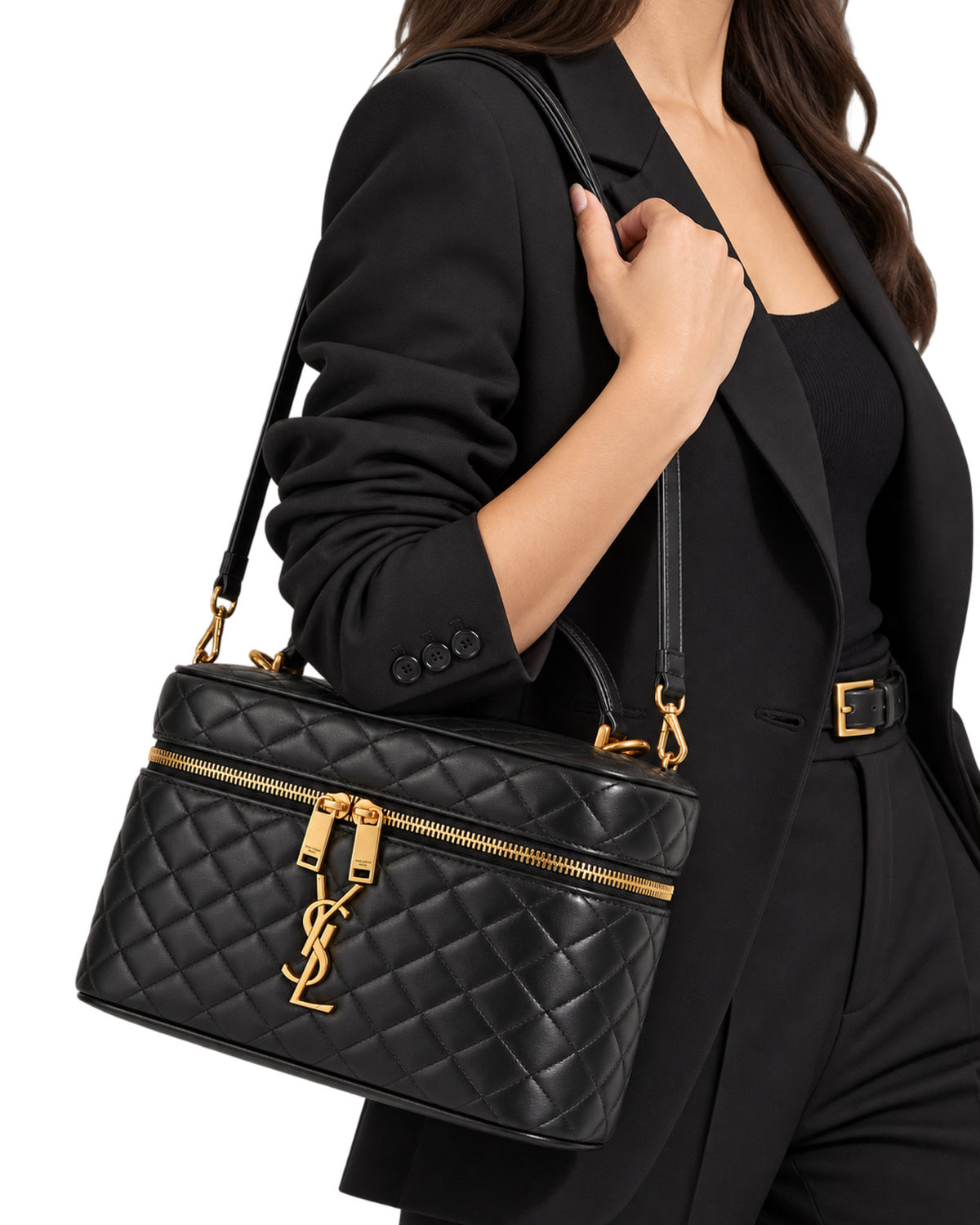 Saint Laurent Gaby large vanity bag in lambskin