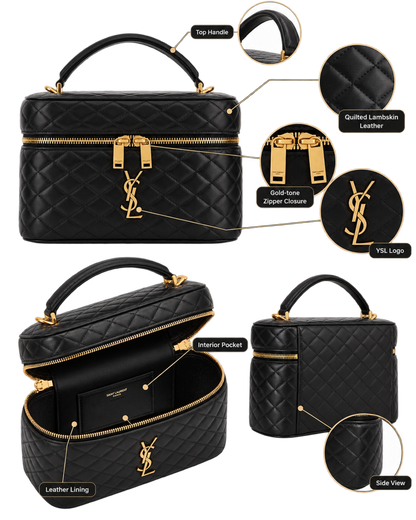 Saint Laurent Gaby large vanity bag in lambskin