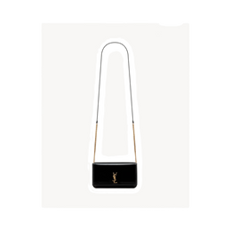 CASSANDRE phone holder IN PATENT LEATHER BLACK