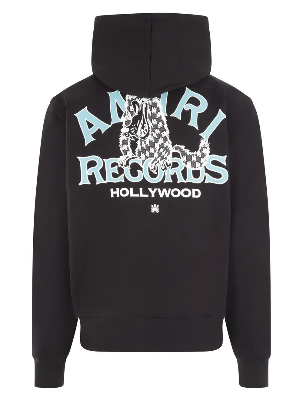 Amiri Wolf Records Printed Hoodie in Black