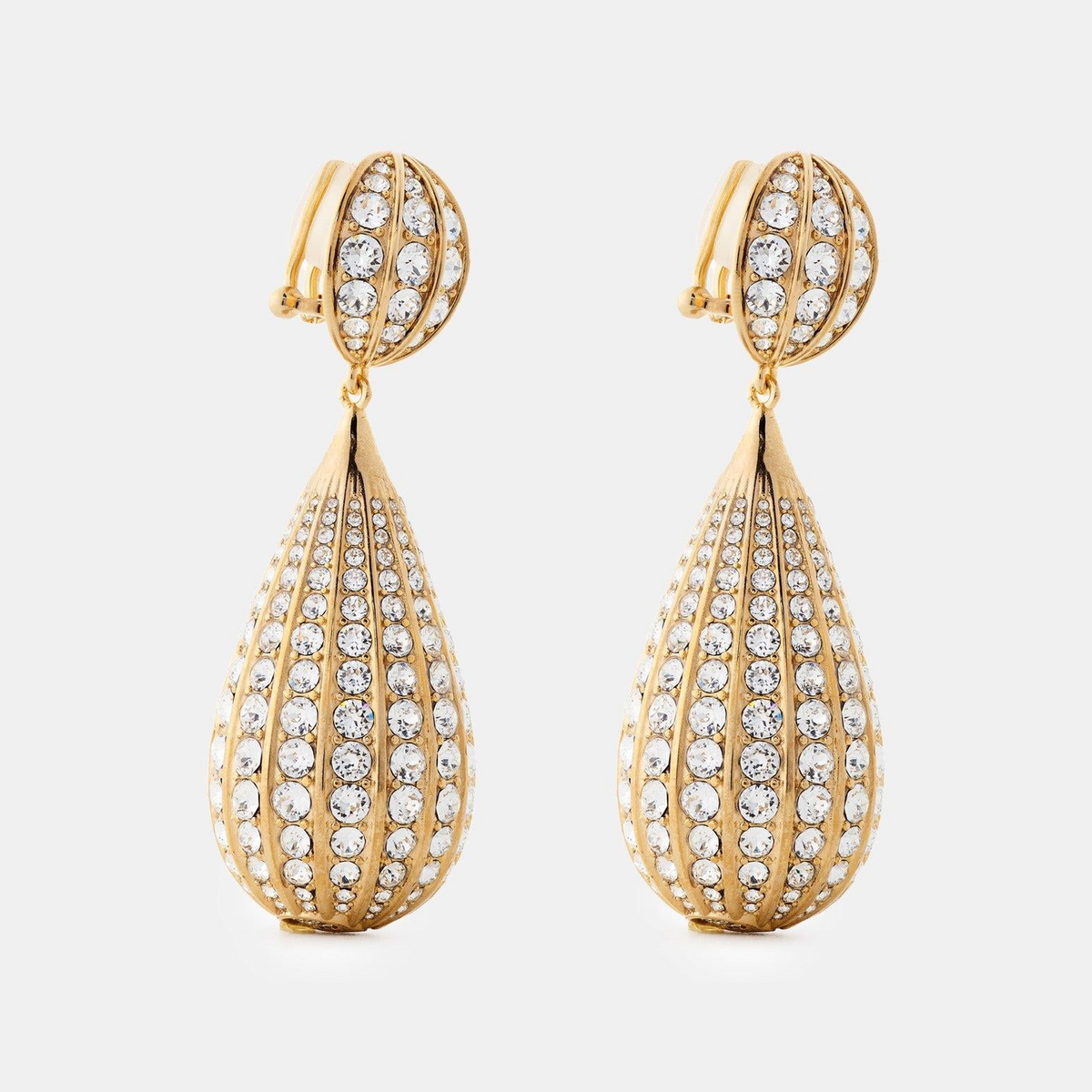 Sculptural Metal Drop Earrings
