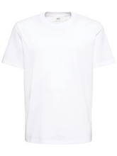 Ami Paris Ami De Coeur White Embroidered Logo T-Shirt in White