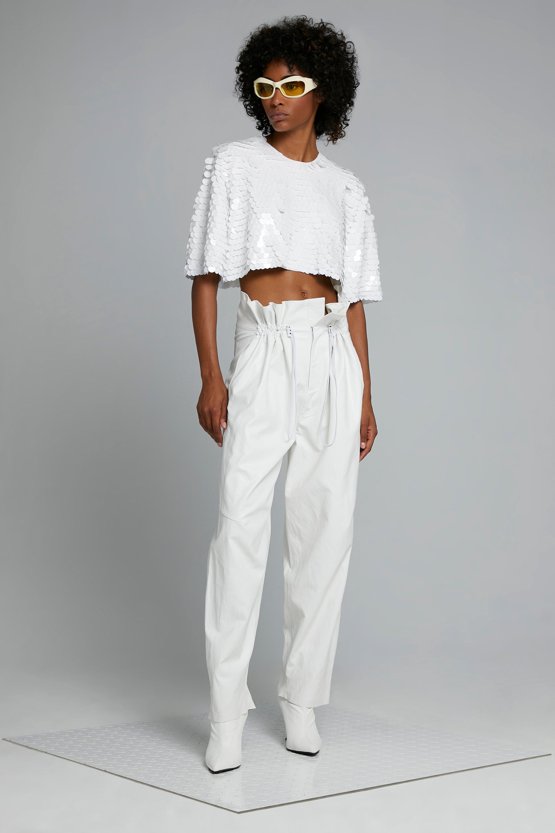 BIG SEQUIN CROP TOP