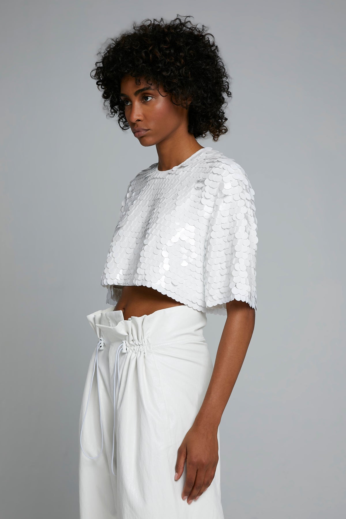 BIG SEQUIN CROP TOP