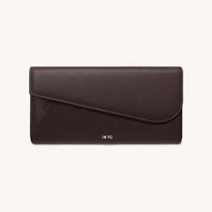 Seren Flap Long Wallet - Chestnut Black