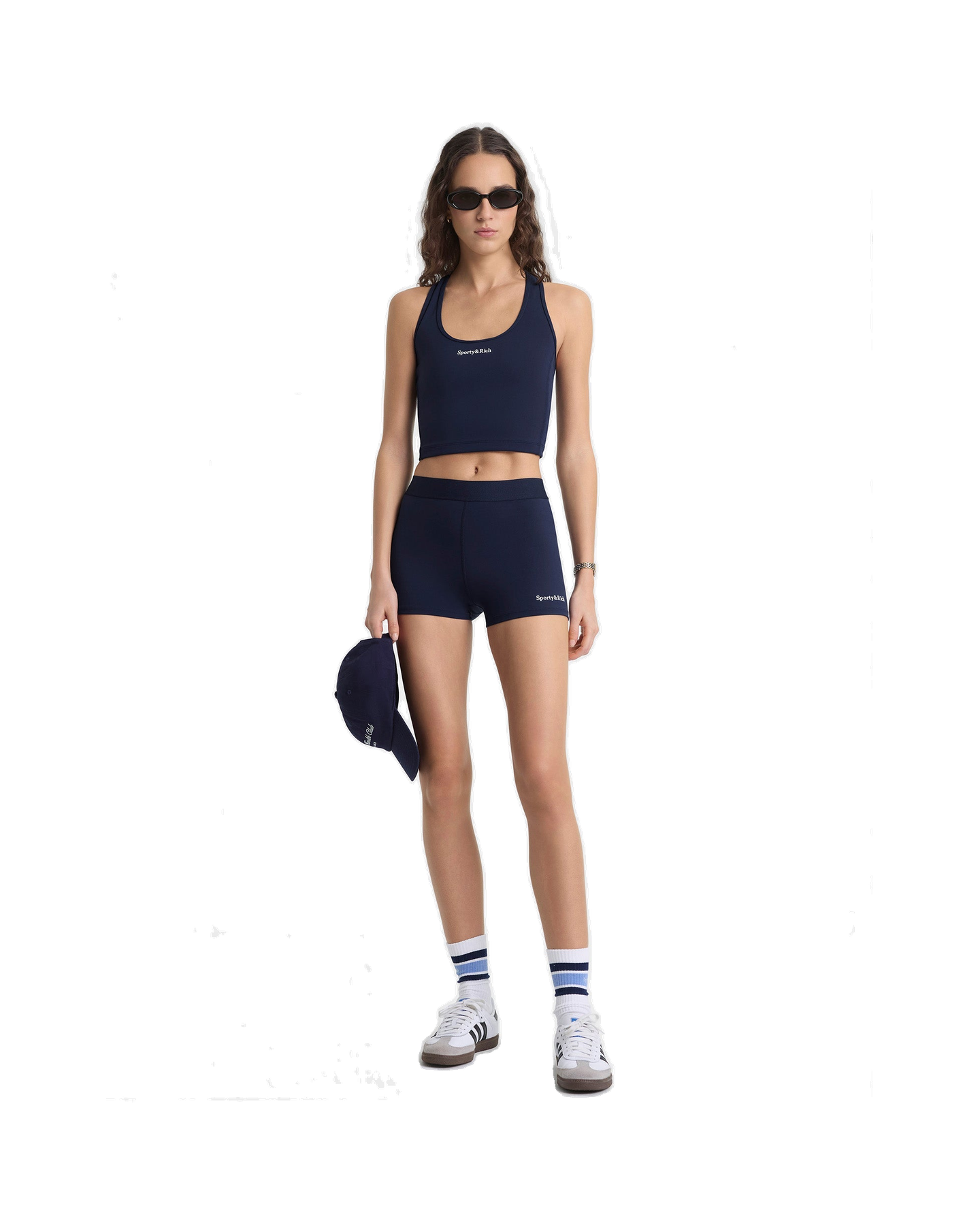 Serif Logo Active Short - Navy/White
