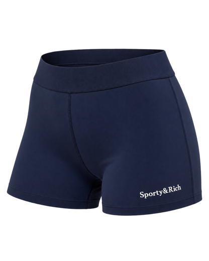Serif Logo Active Short - Navy/White