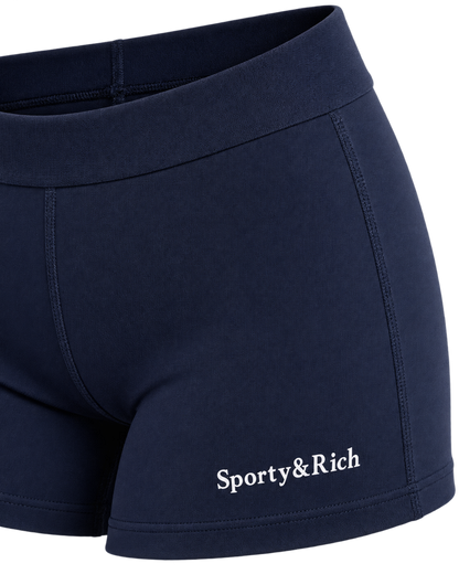 Serif Logo Active Short - Navy/White