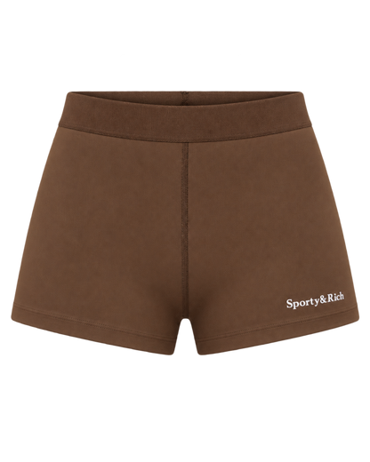 Serif Logo Active Short - Toffee/White