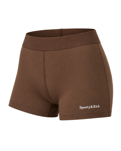 Serif Logo Active Short - Toffee/White