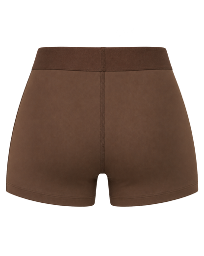 Serif Logo Active Short - Toffee/White