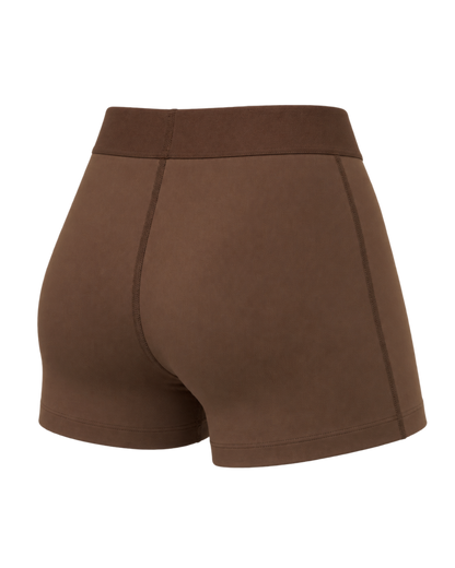 Serif Logo Active Short - Toffee/White