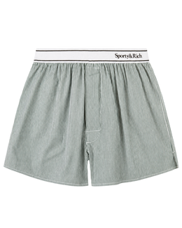 Serif Logo Boxer - Forest striped