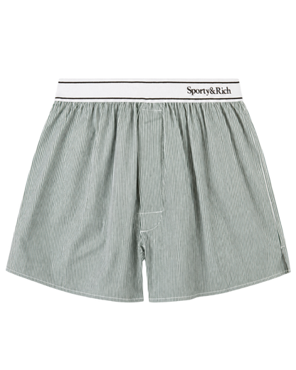 Serif Logo Boxer - Forest striped