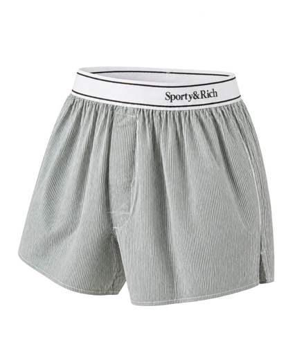 Serif Logo Boxer - Forest striped