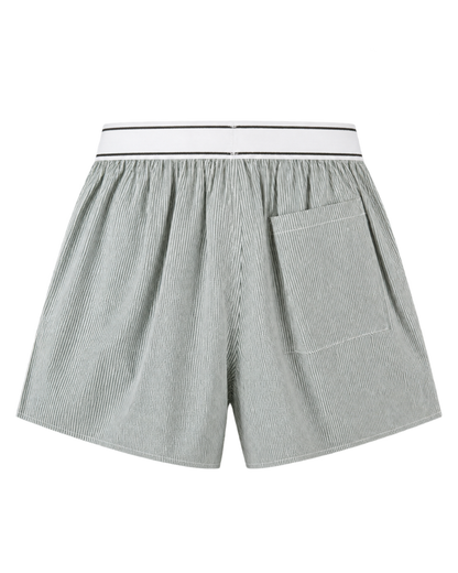 Serif Logo Boxer - Forest striped