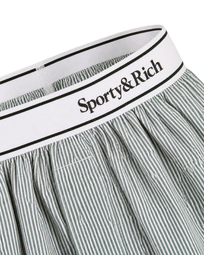 Serif Logo Boxer - Forest striped
