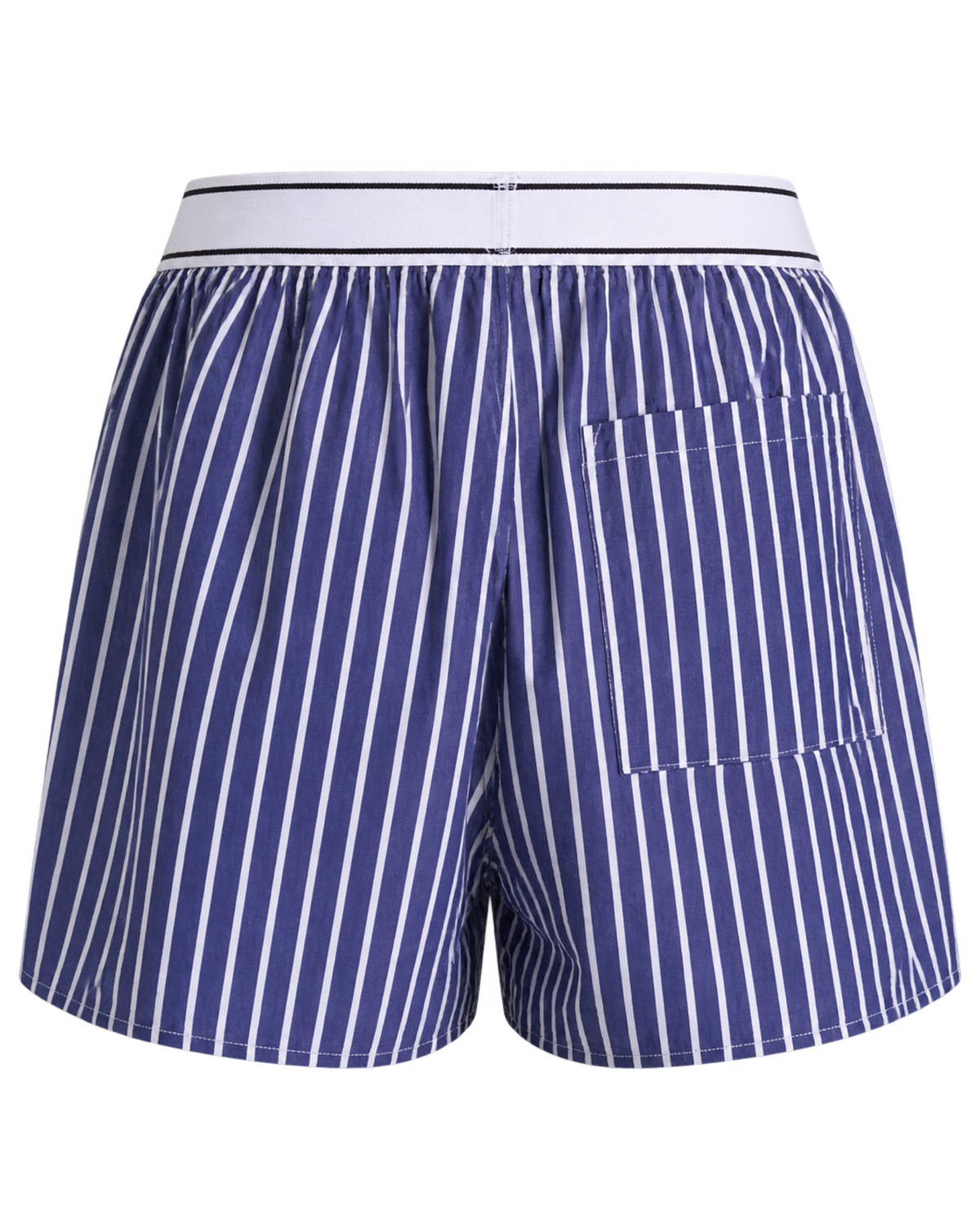 Serif Logo Boxer - Navy Stripe