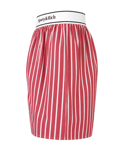 Serif Logo Boxer - Ruby Stripe