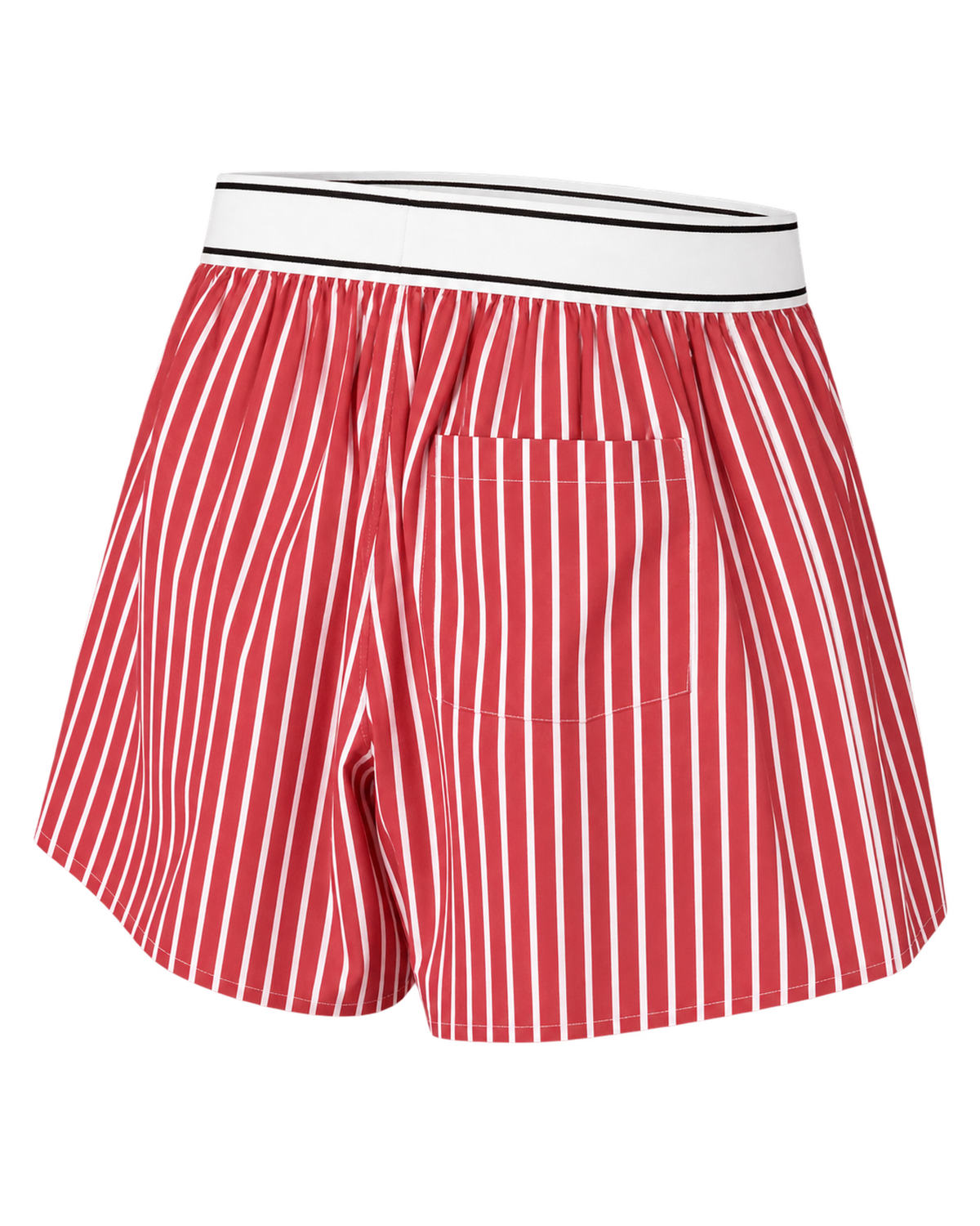 Serif Logo Boxer - Ruby Stripe