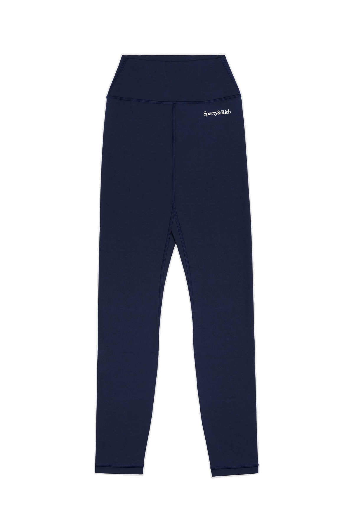 Serif Logo Legging - Navy/White