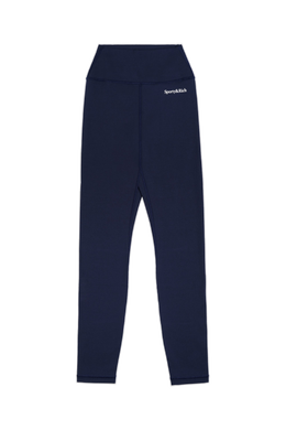 Serif Logo Legging - Navy/White