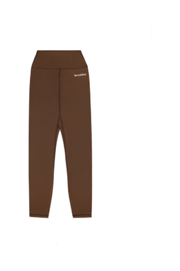 Serif Logo Legging - Toffee/White