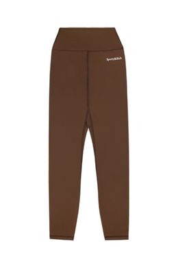 Serif Logo Legging - Toffee/White