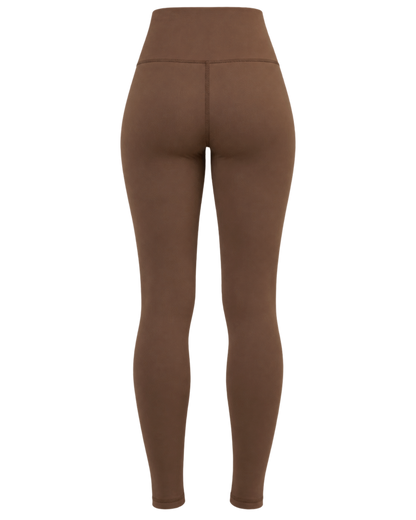 Serif Logo Legging - Toffee/White