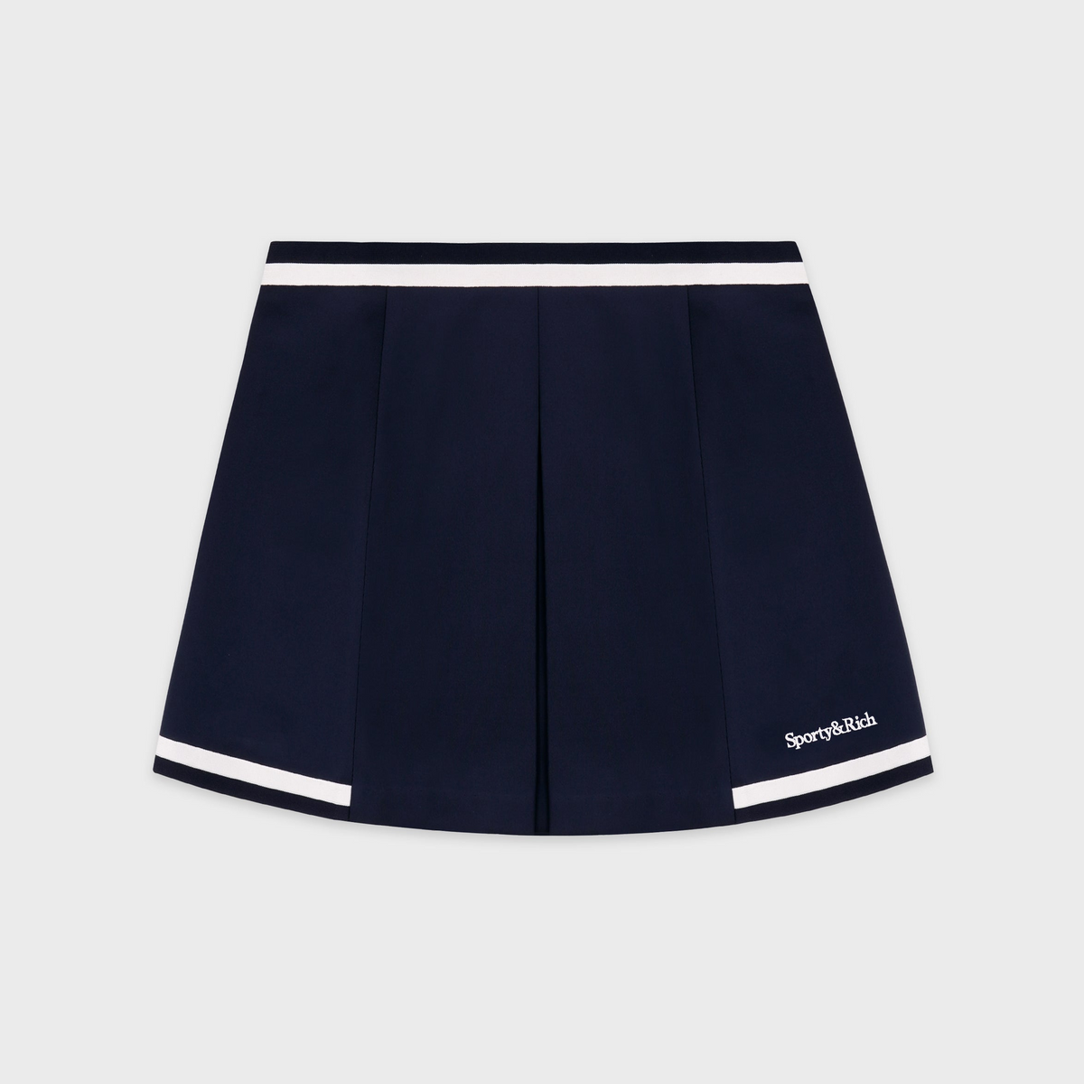 Serif Logo Mila Skirt - Navy/White