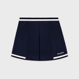 Serif Logo Mila Skirt - Navy/White